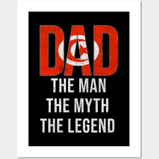 Tunisian Dad The Man The Myth The Legend - Gift for Tunisian Dad With Roots From Tunisian Posters and Art